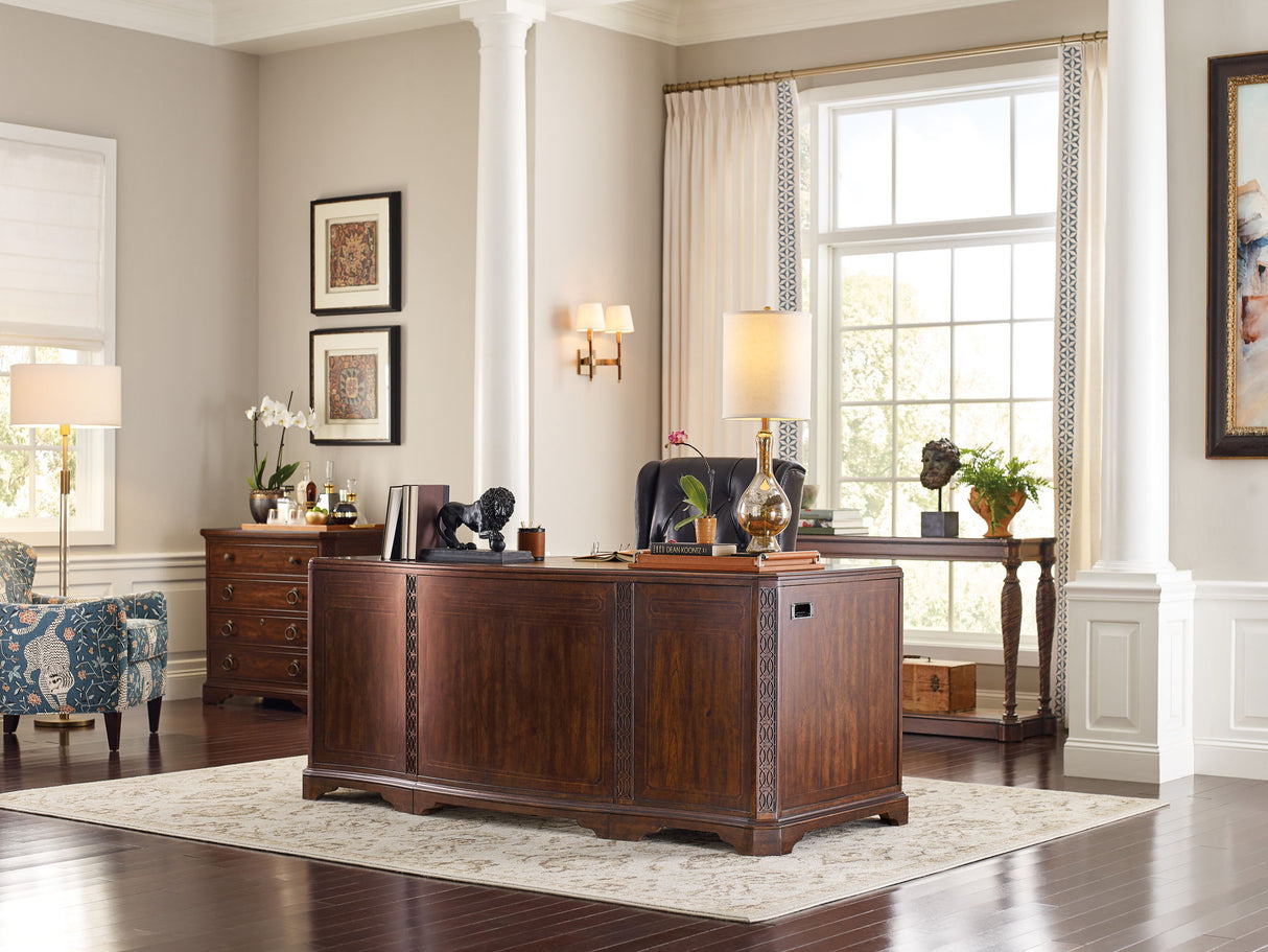 Charleston - Executive Desk - Dark Brown