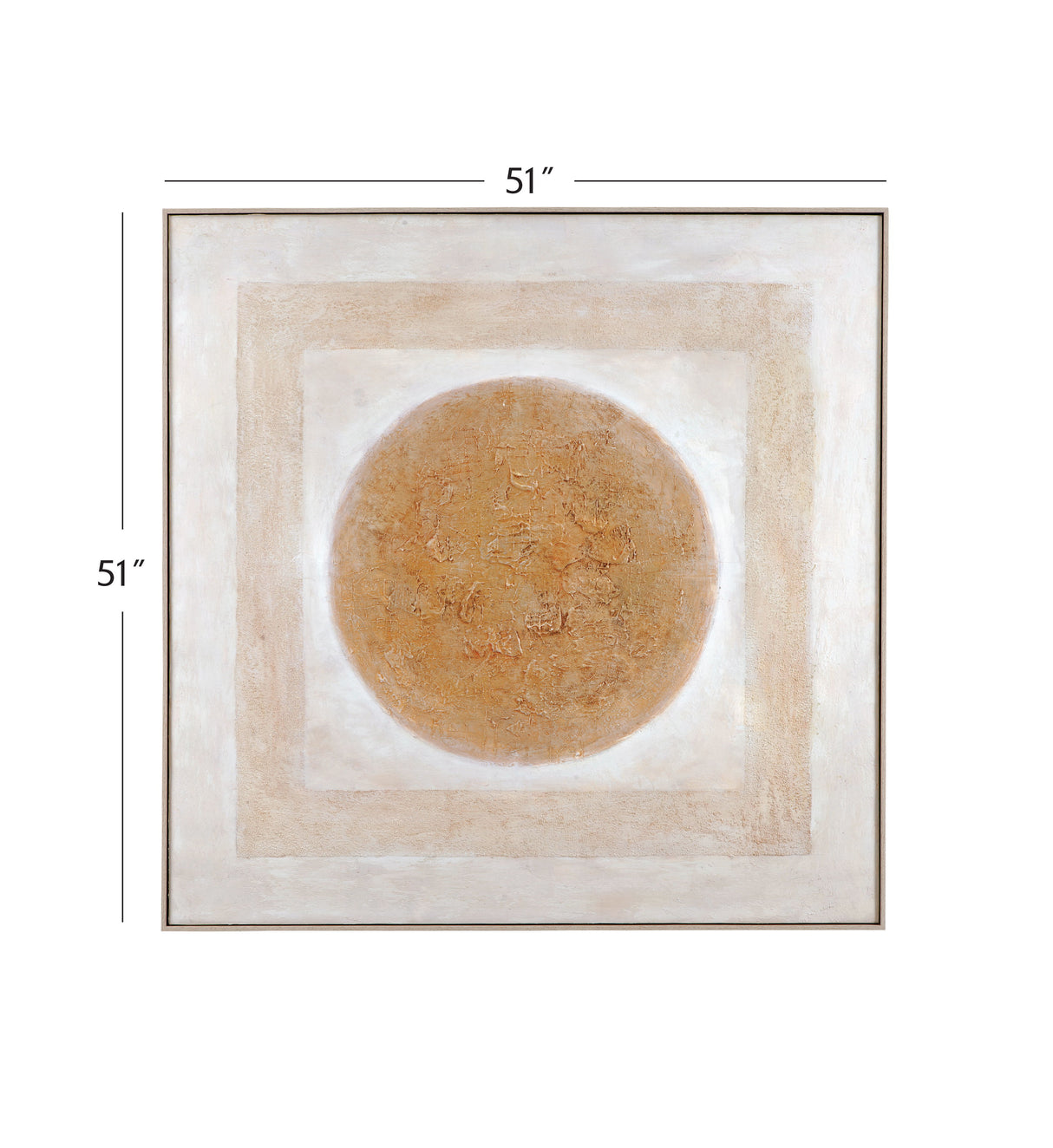 Central Canvas Art - Beige