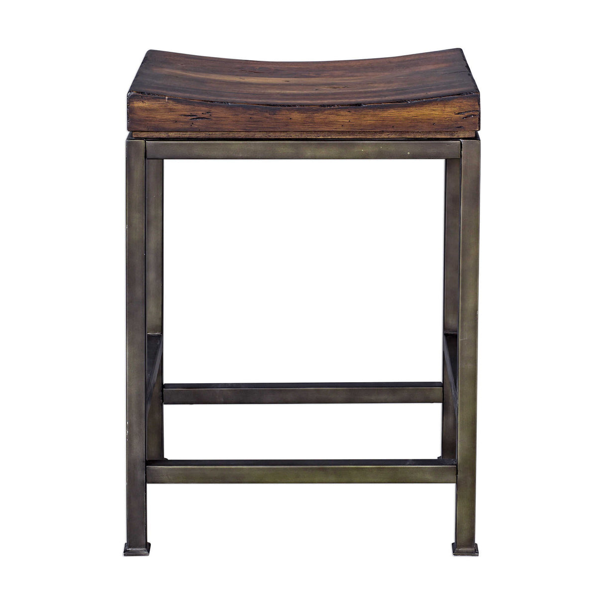Beck - Wood Counter Stool - Brown, Dark & Black