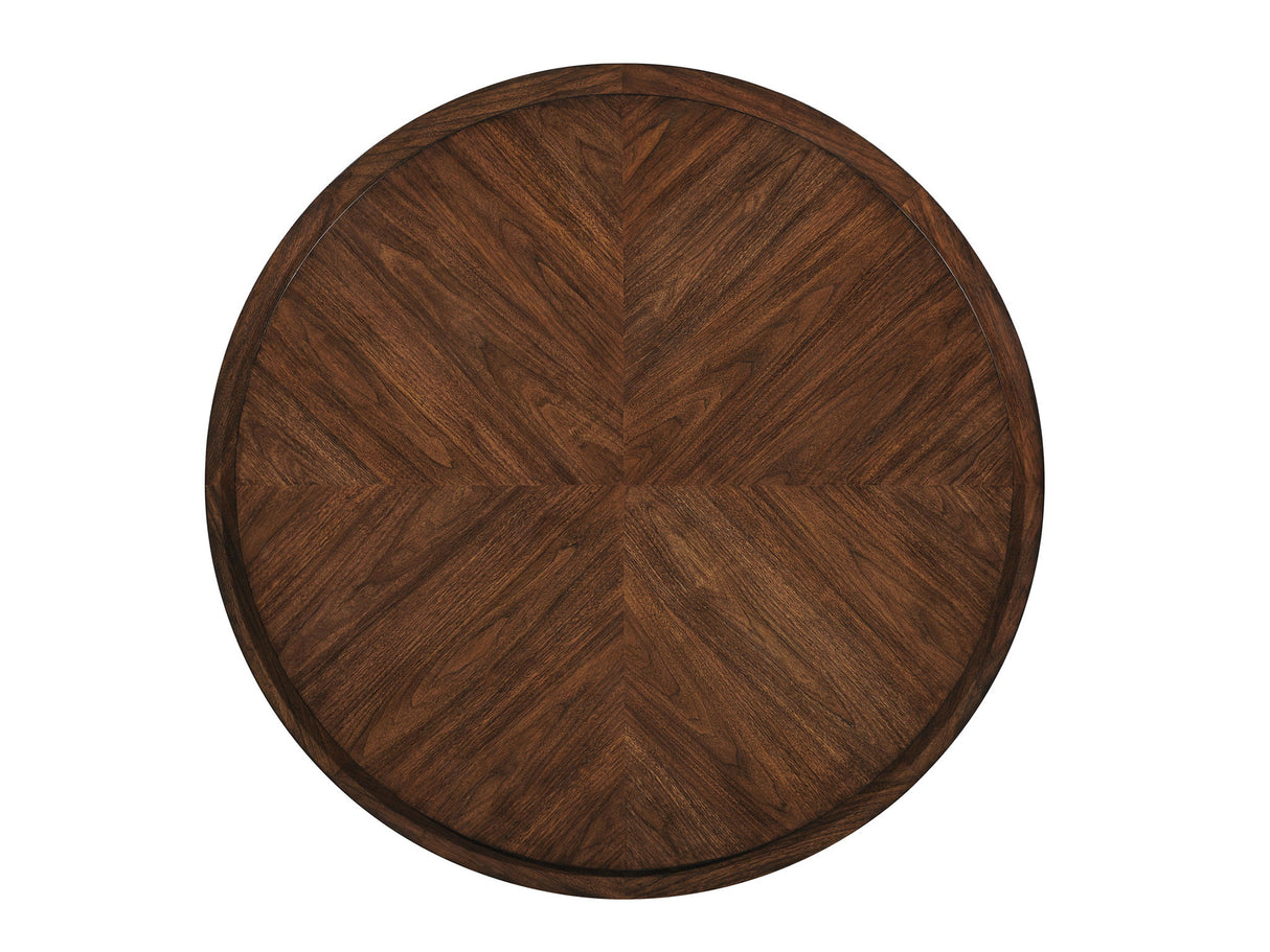 Silverado - Stinson Round Cocktail Table - Dark Brown