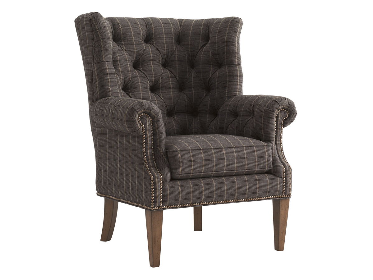Lexington Upholstery - Suffolk Chair - Dark Brown