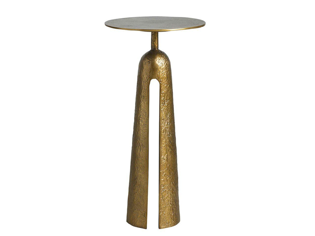 Modern - Metal Martini Table - Gold / Gray