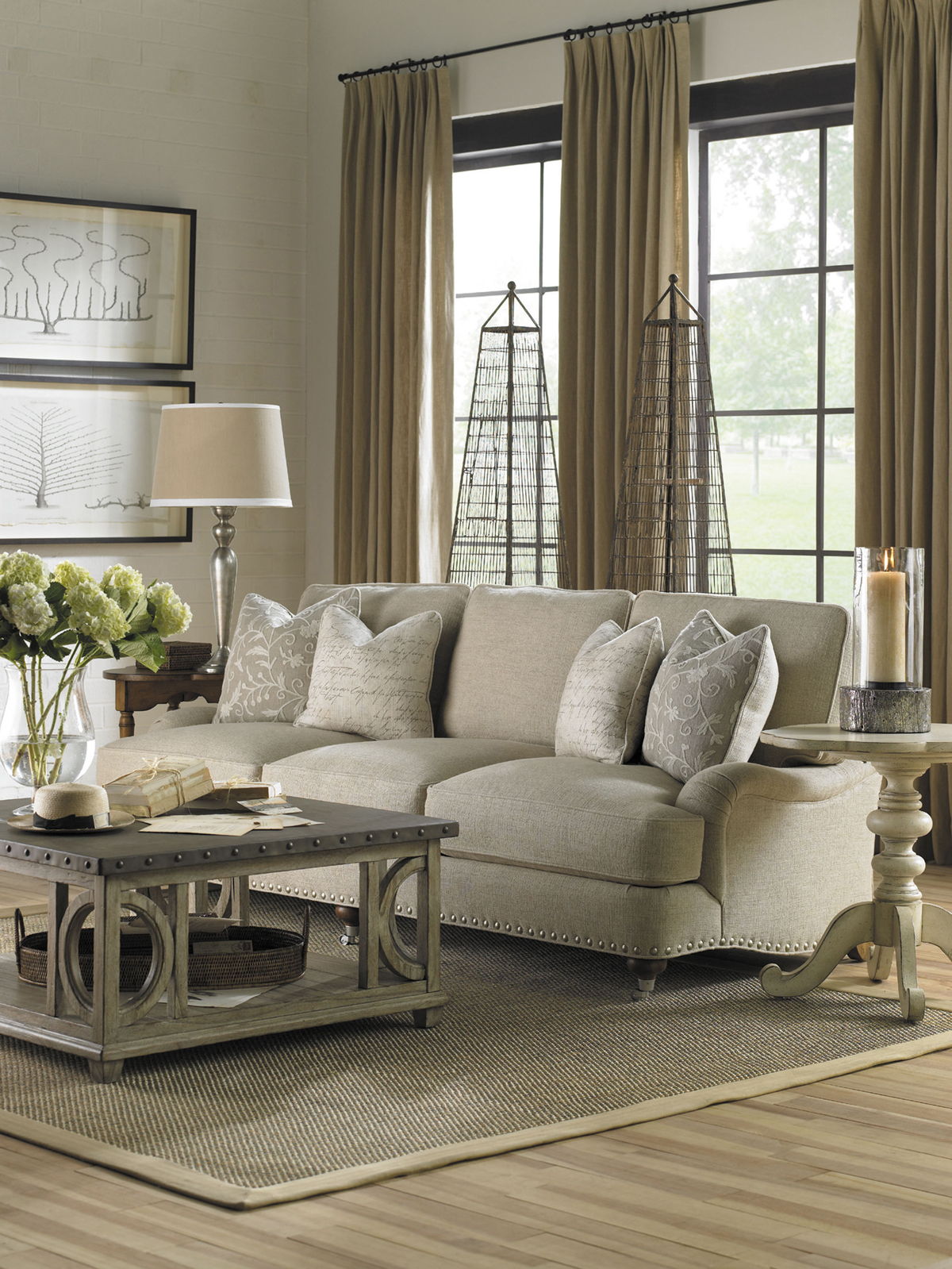 Lexington Upholstery - Carley Sofa - Beige