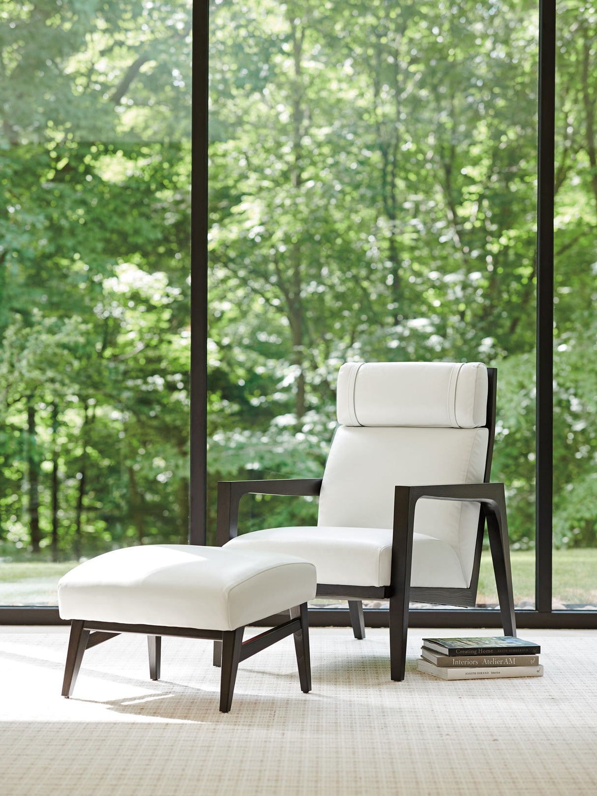 Palm Desert - Covina Ottoman - White