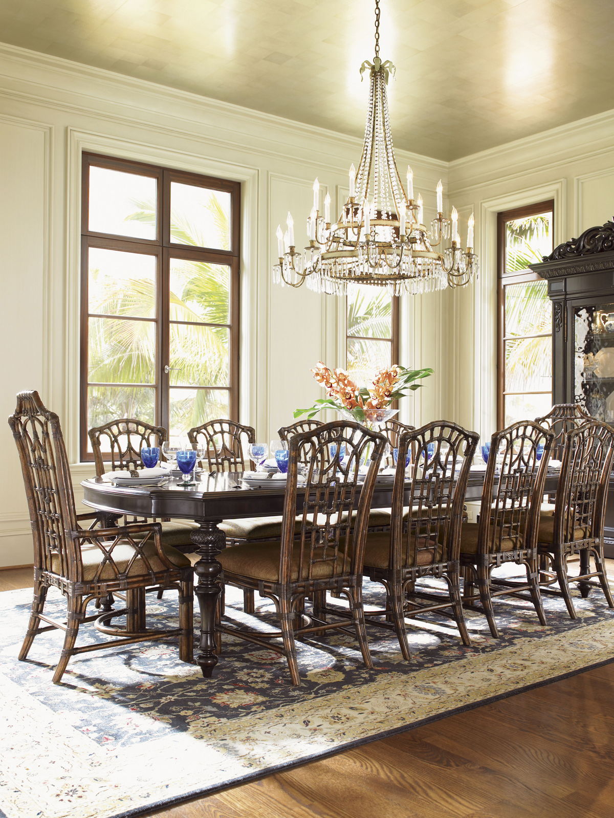 Royal Kahala - Islands Edge Dining Table - Dark Brown