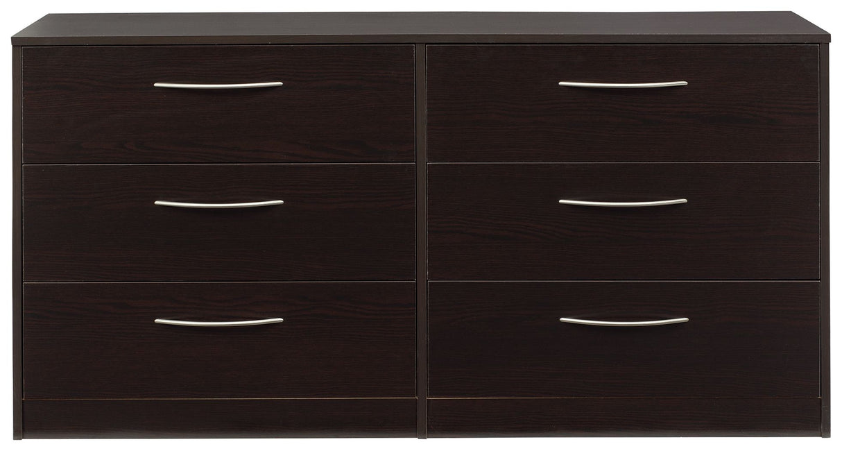 Finch - Six Drawer Dresser - Black