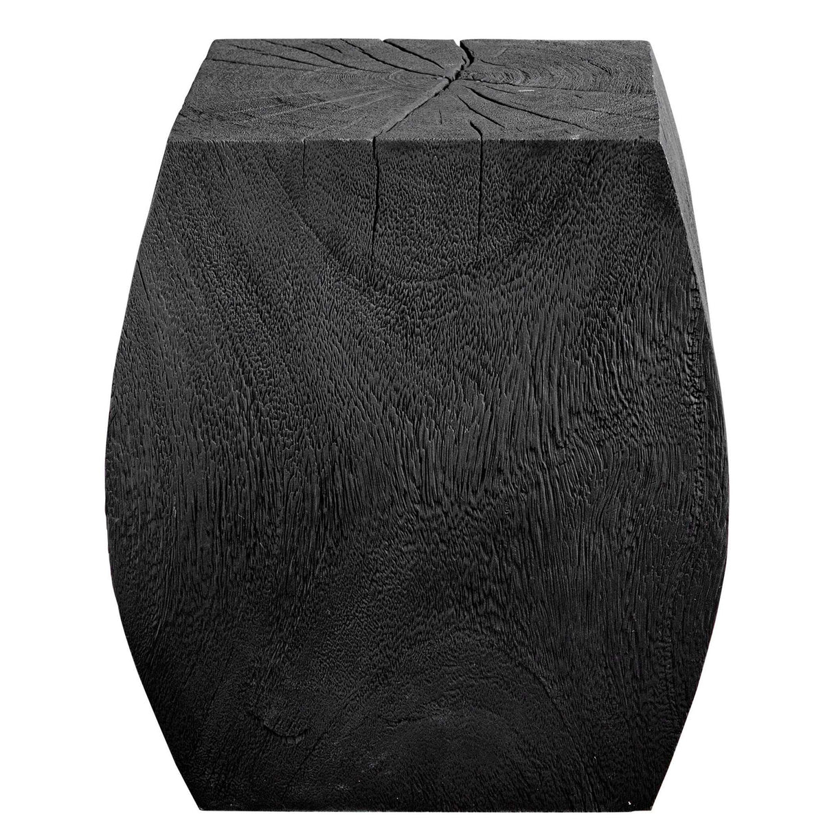 Grove - Black Wooden Accent Stool