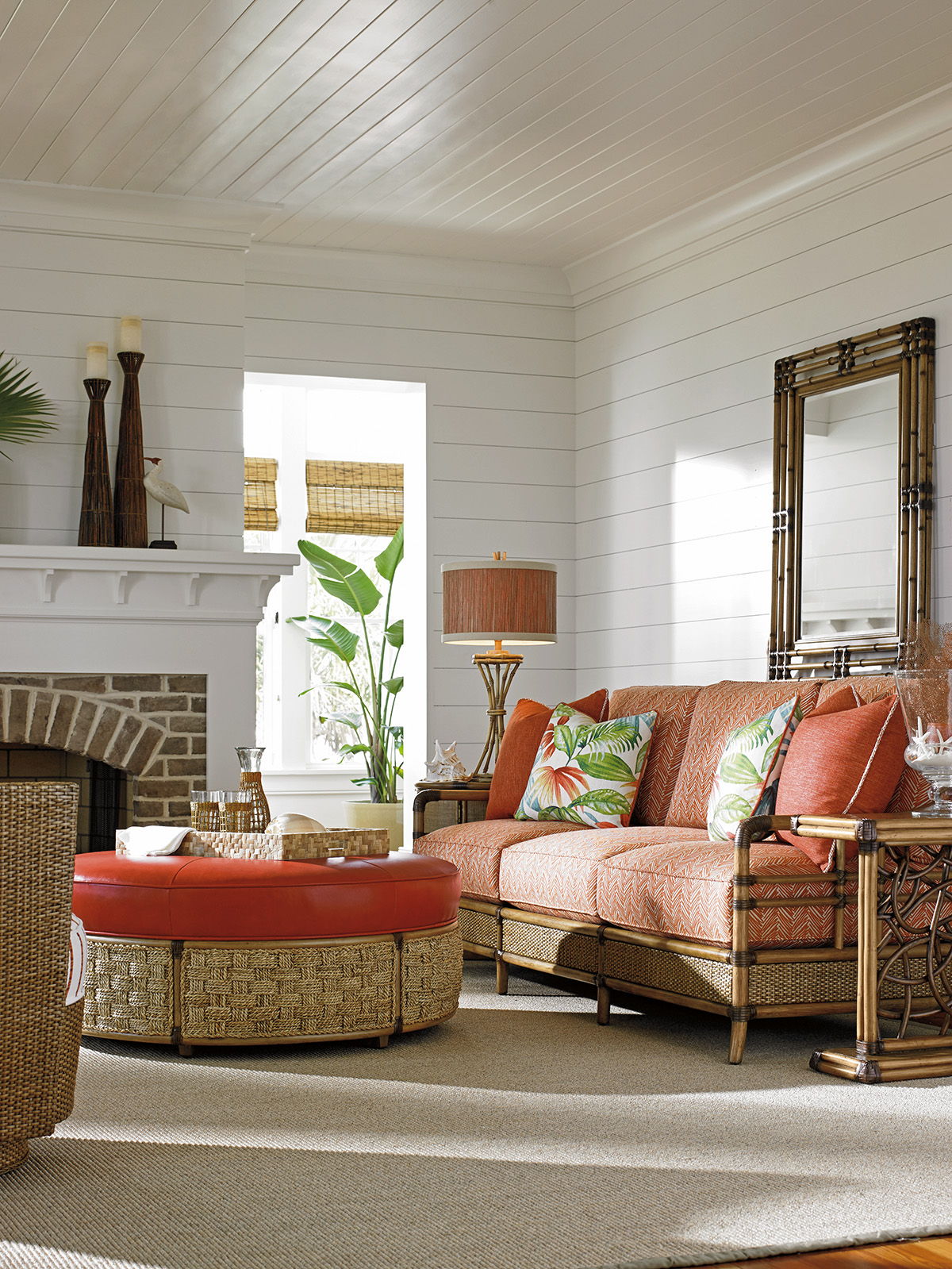 Twin Palms - Angler Accent Table - Light Brown