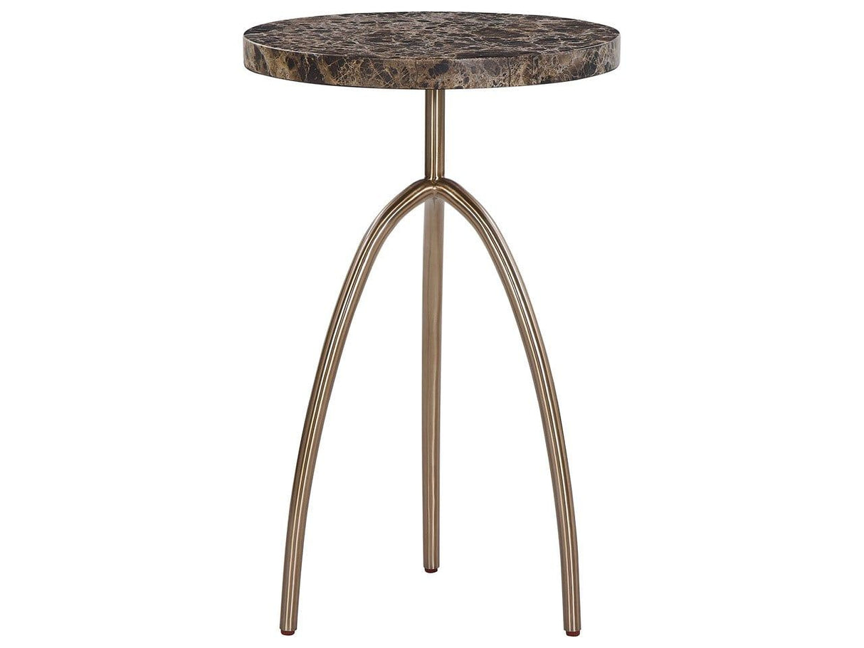 Fenwick - Emperador Table - Dusty Bronze