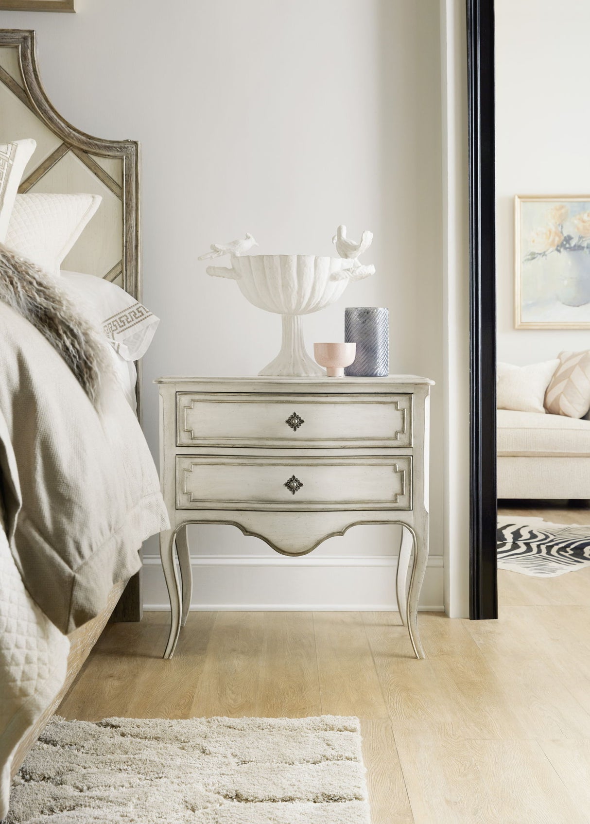 Sanctuary 2 - Coco En Blanc Nightstand