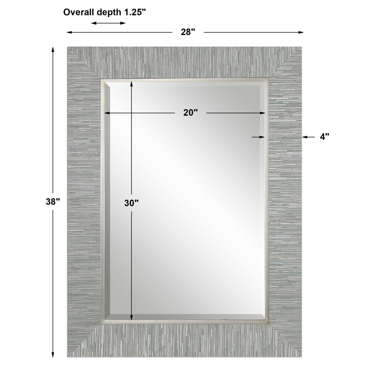 Belaya - Wood Mirror - Gray