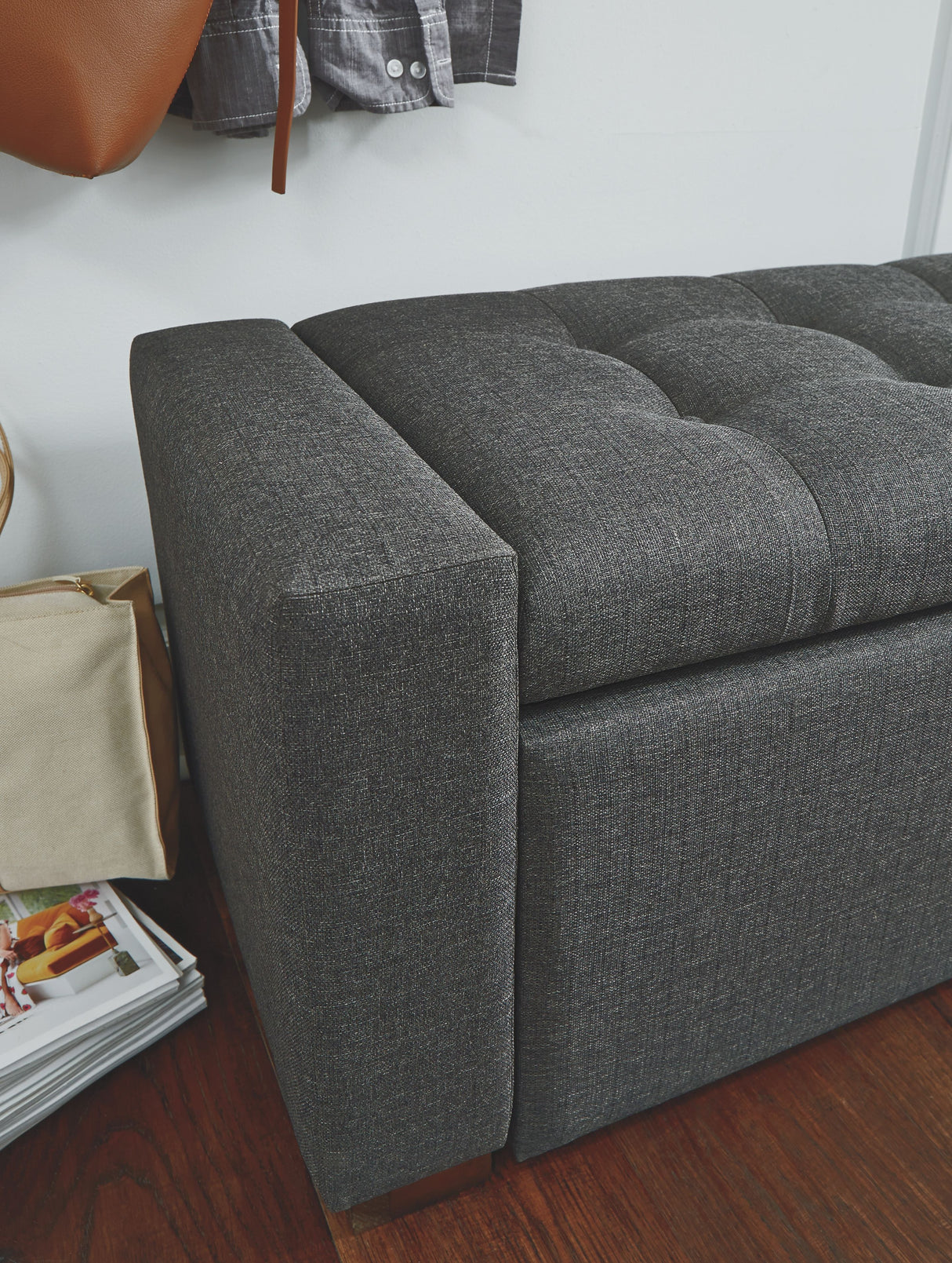 Cortwell - Storage Bench - Gray