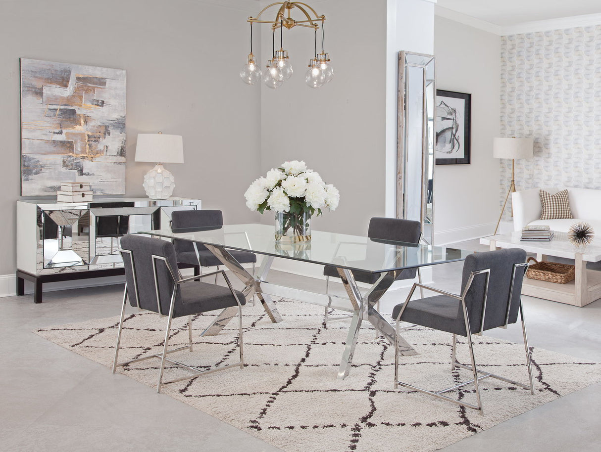 Polygon - Dining Chair (Set of 2) - Gray