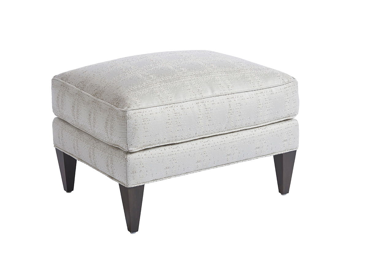 Barclay Butera Upholstery - Belmont Ottoman - Pearl Silver