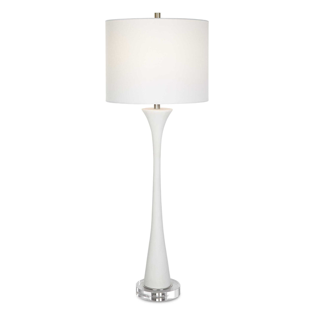 Fountain - Marble Buffet Lamp - White