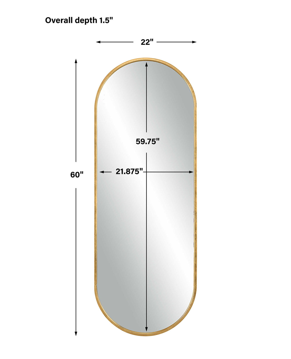 Varina - Oval Mirror