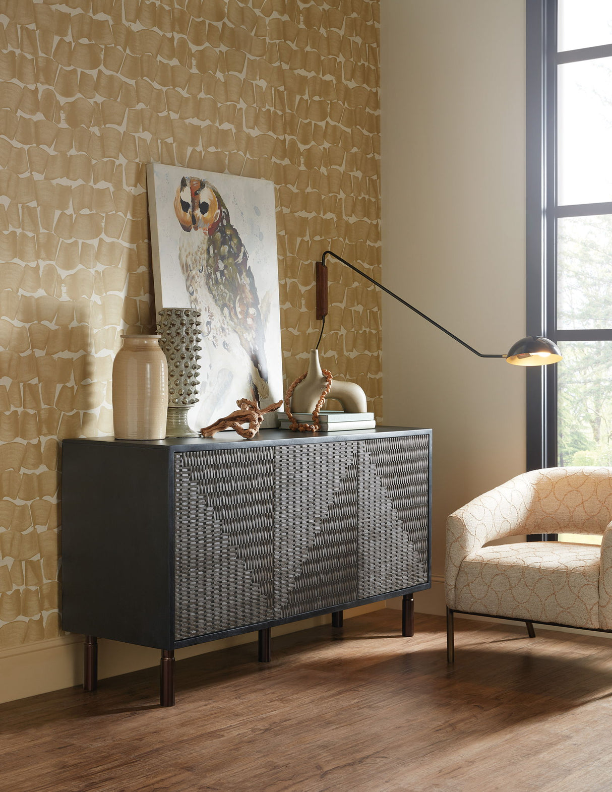 Commerce And Market - Jachar Entertainment Credenza - Dark Brown