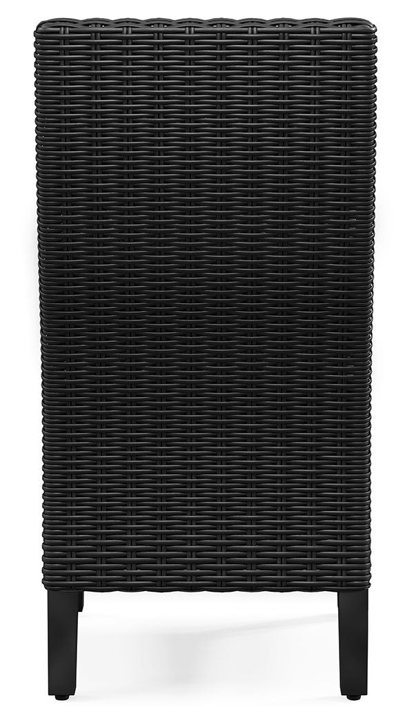 Beachcroft - Side Chair With Cushion (Set of 2) - Black / Light Gray