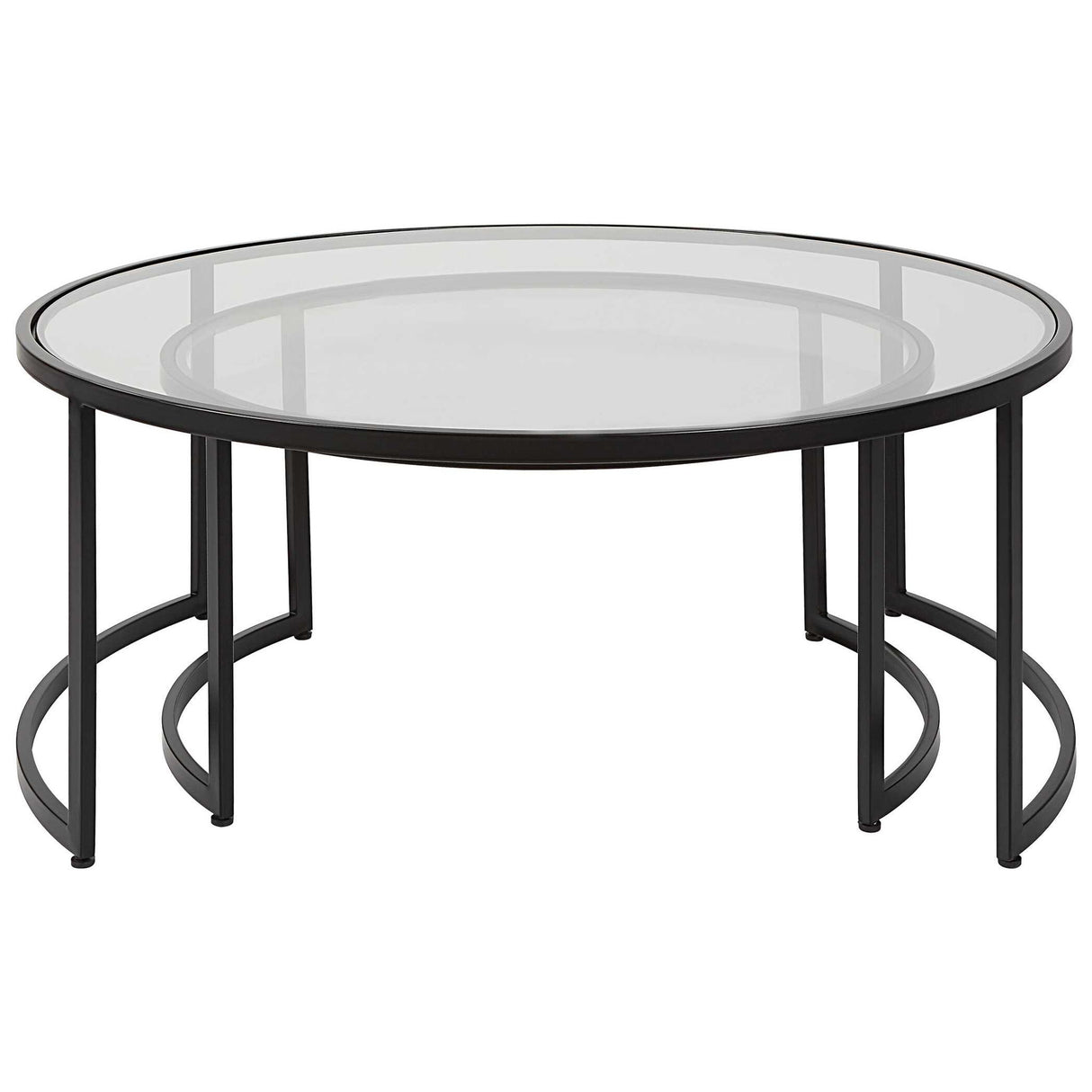 Rhea - Nesting Coffee Tables, Set Of 2 - Black