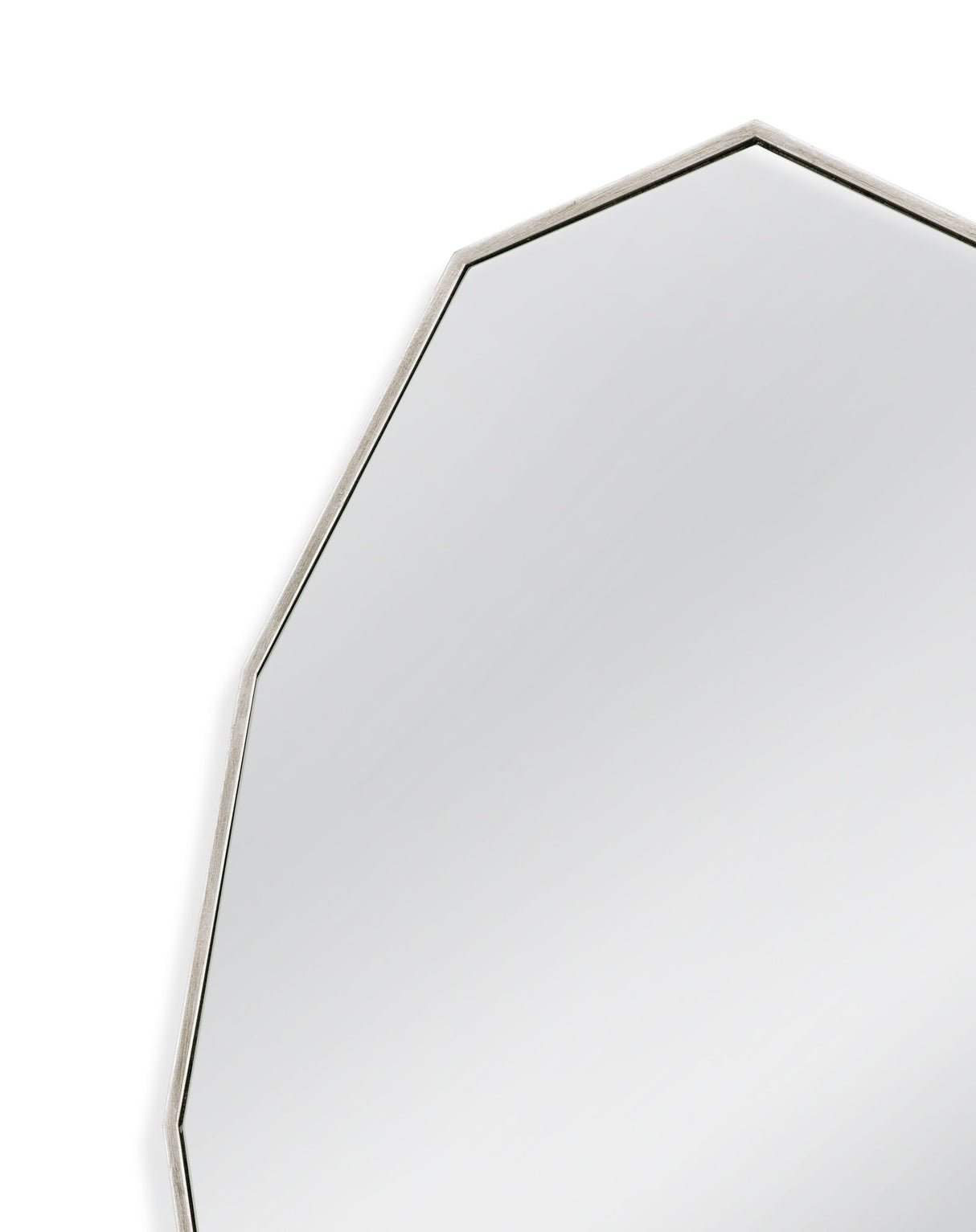 Turning - Leaf Wall Mirror - Silver