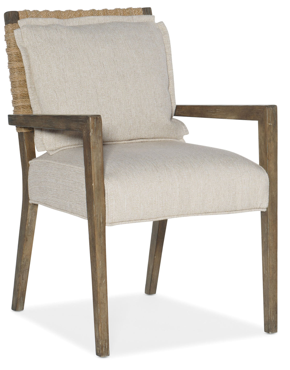 Sundance - Woven Back Arm Chair (Set of 2) - Beige / Light Brown