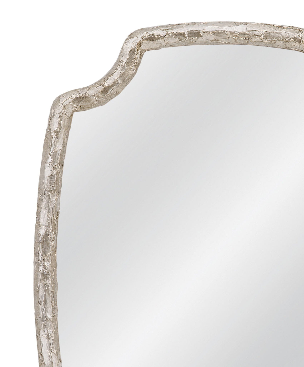 Wishing Stone - Wall Mirror - Antique Silver
