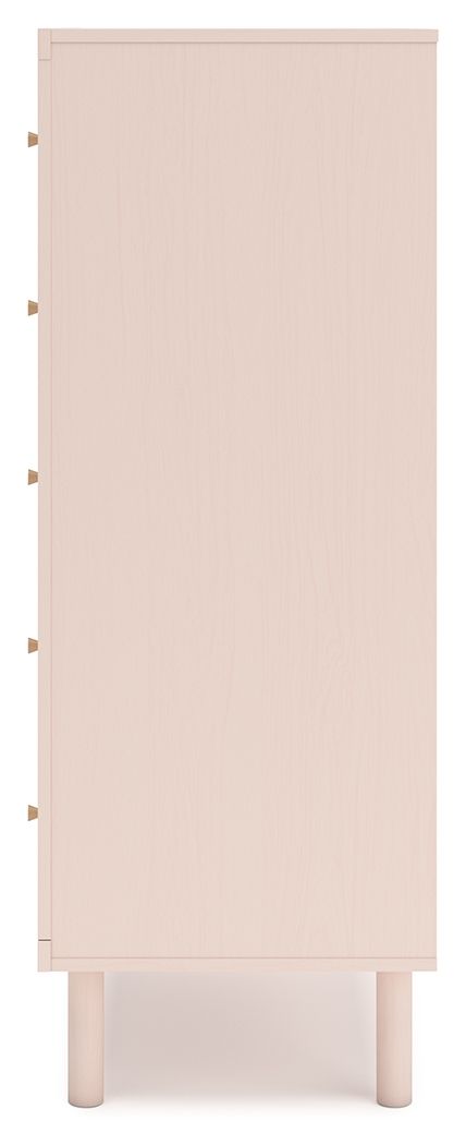 Wistenpine - Five Drawer Chest - Blush