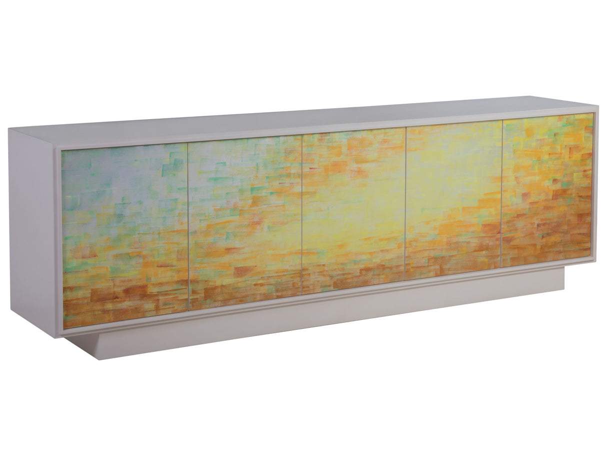 Signature Designs - Aurora Media Console - Beige / Multicolor