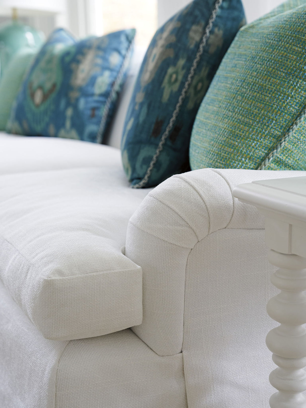 Barclay Butera Upholstery - Athos Sofa With Pewter Casters