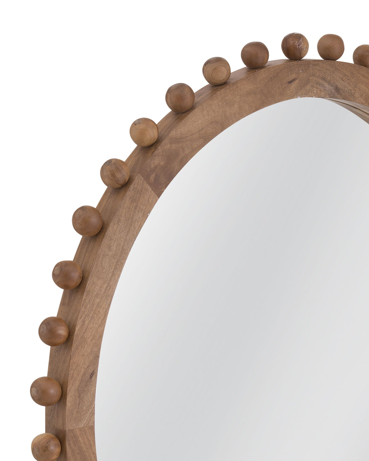 Renn - Round Wall Mirror - Brown