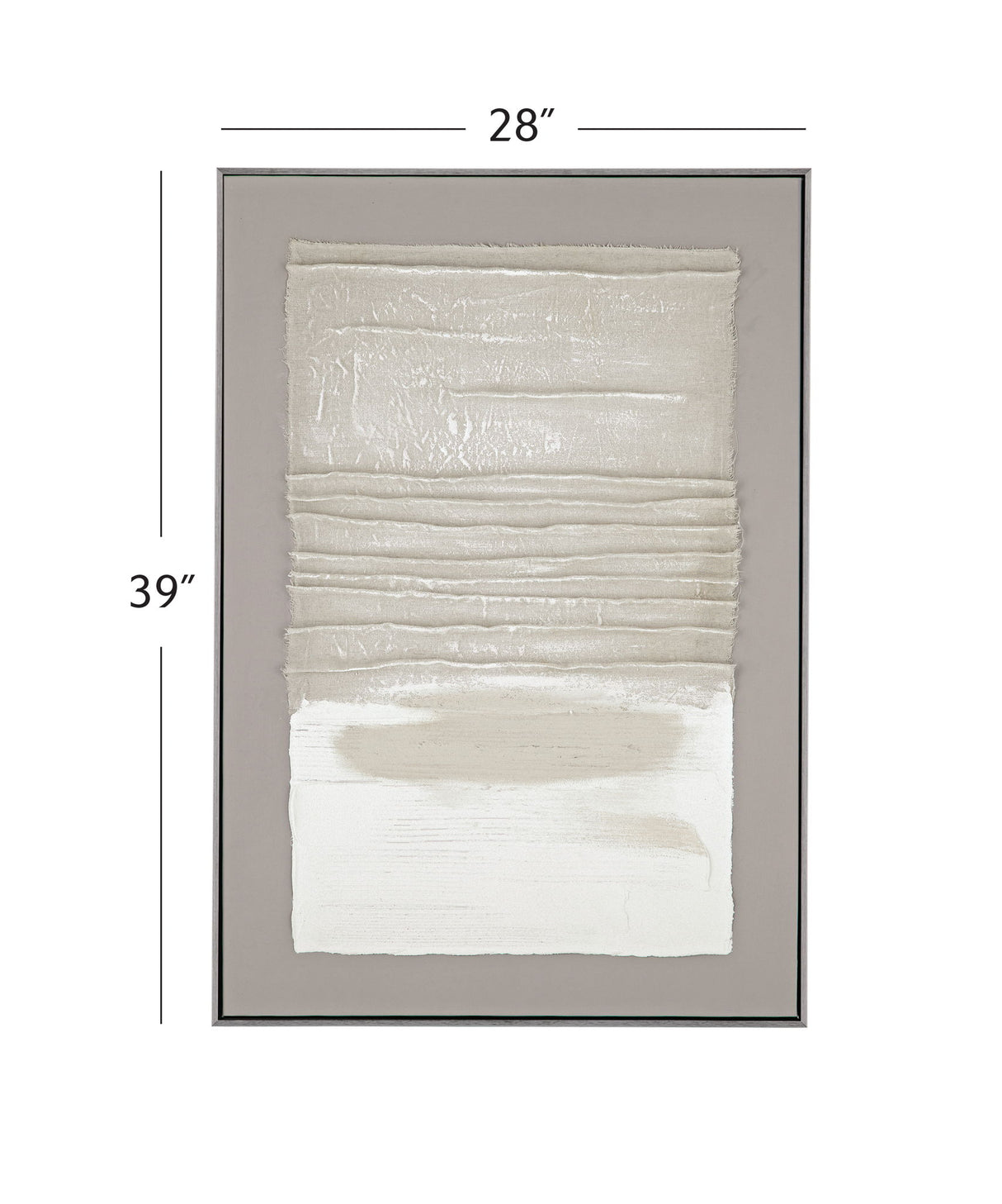 Zole II Framed Canvas - Gray