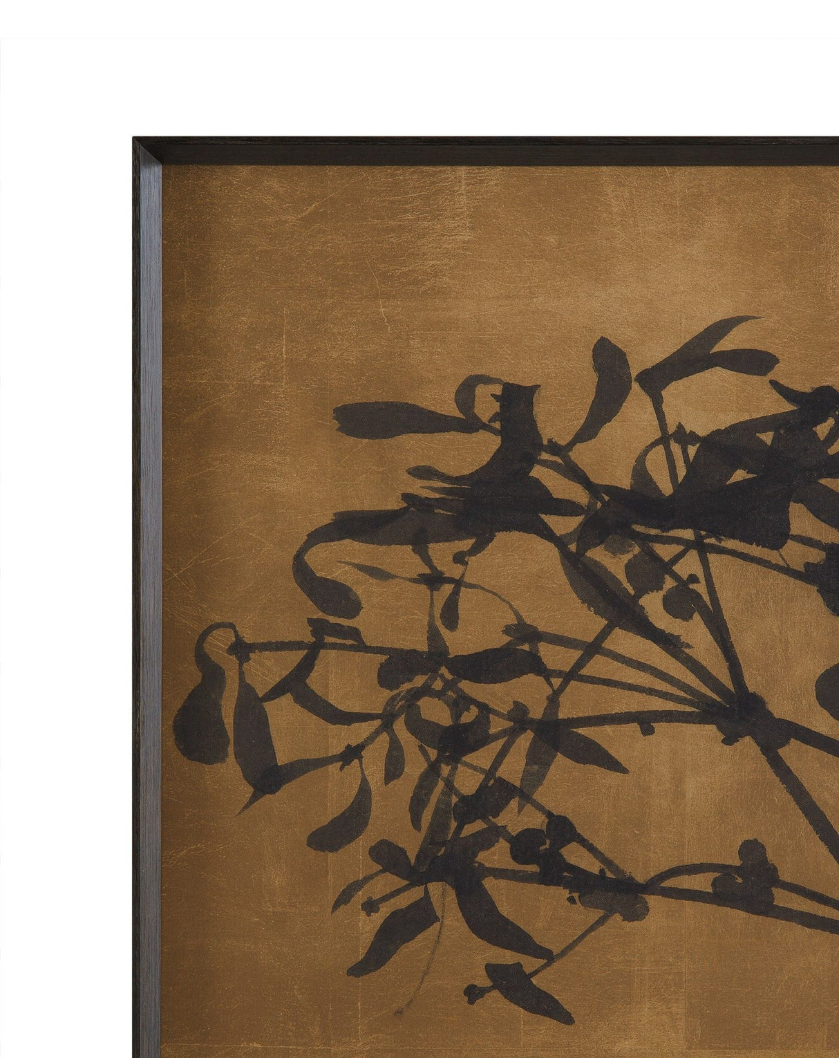 Tak Met Bloesem - Triptych Framed Print - Brown / Black