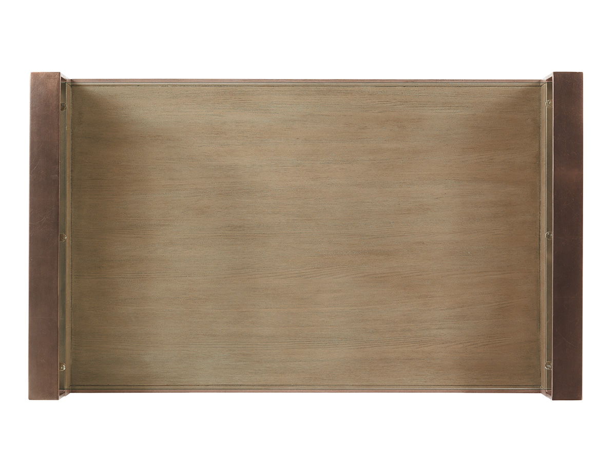 Shadow Play - Center Stage Rectangular Cocktail Table - Light Brown