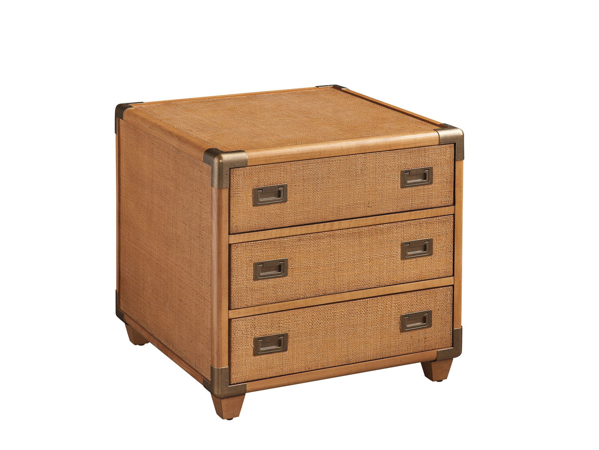 Laguna - Sapphire Woven Trunk End Table - Light Brown