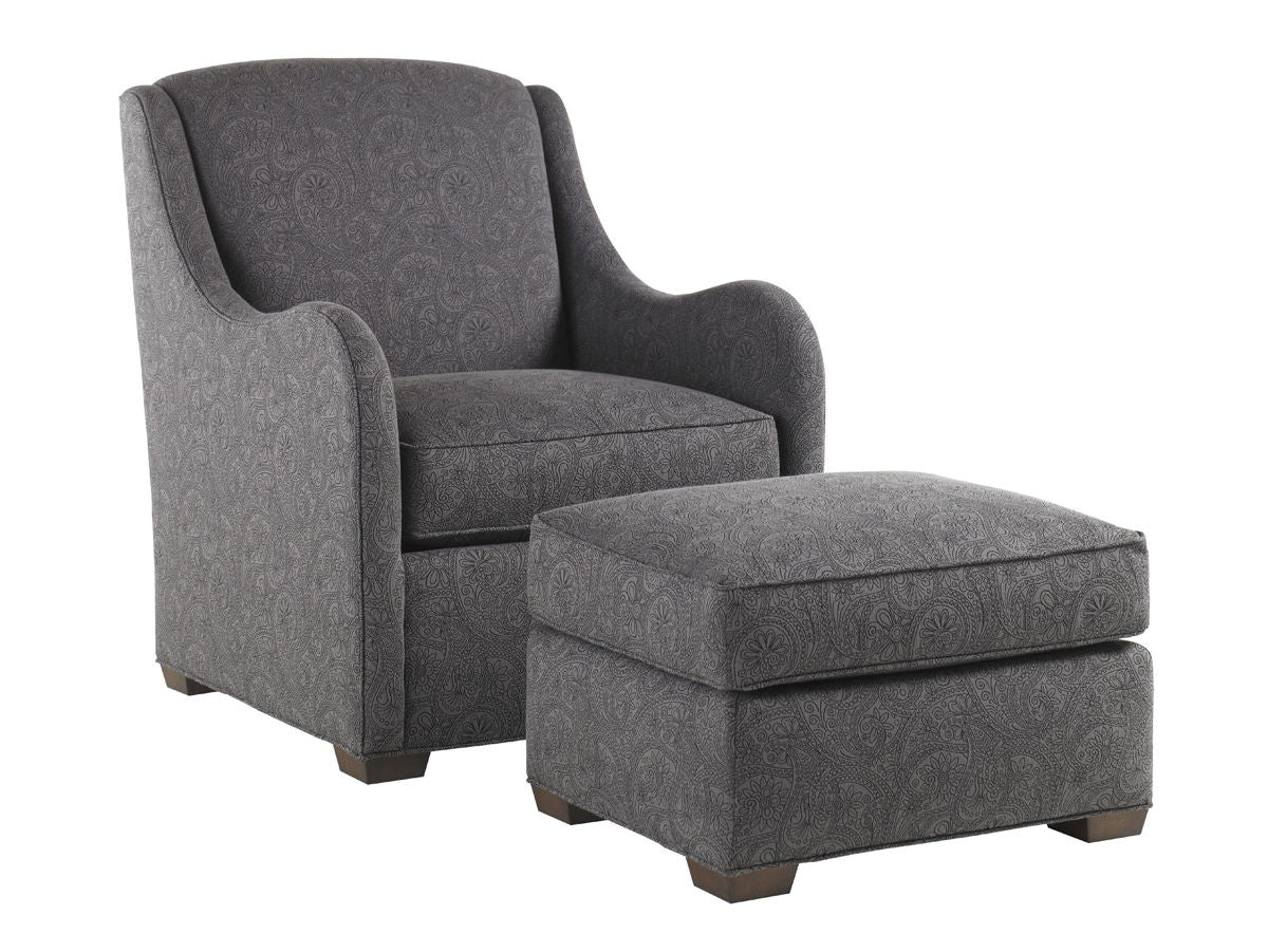 Lexington Upholstery - Fiona Ottoman - Dark Gray