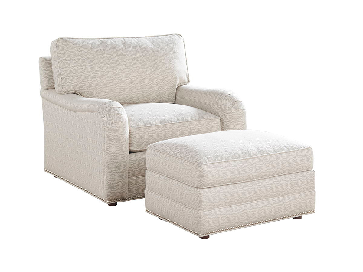 Lexington Upholstery - Bedford Ottoman - White