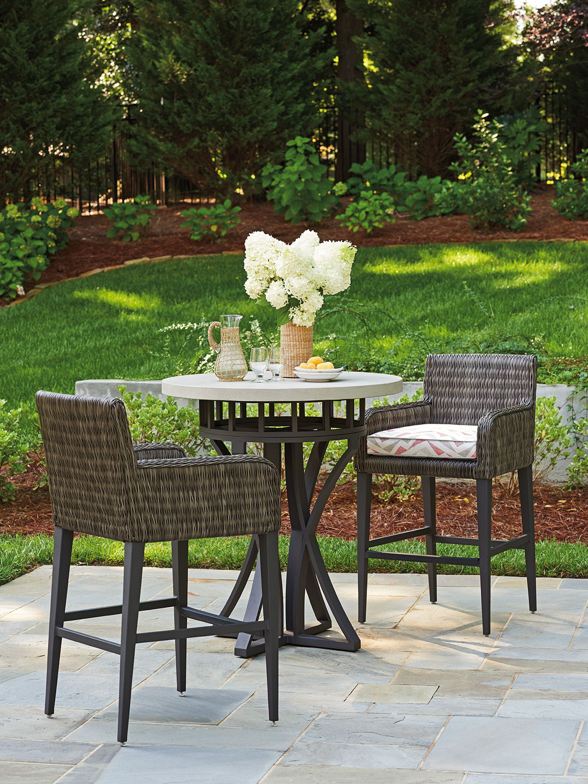 Cypress Point Ocean Terrace - Bistro Table - Dark Brown