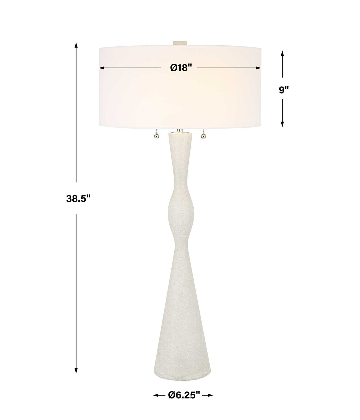 Sharma - Stone Table Lamp - White