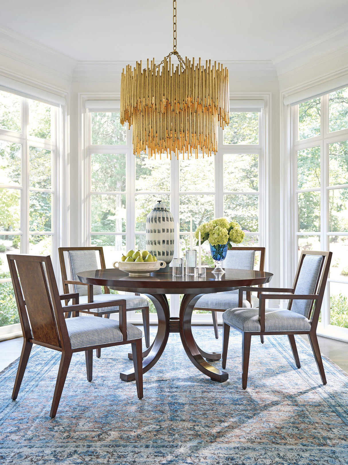 Rendezvous - Warwick Round Dining Table - Dark Brown