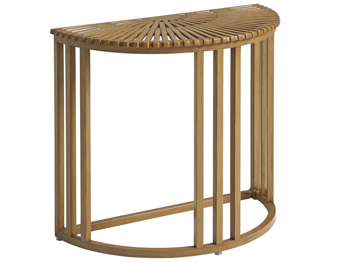 St Tropez - Demilune End Table - Light Brown
