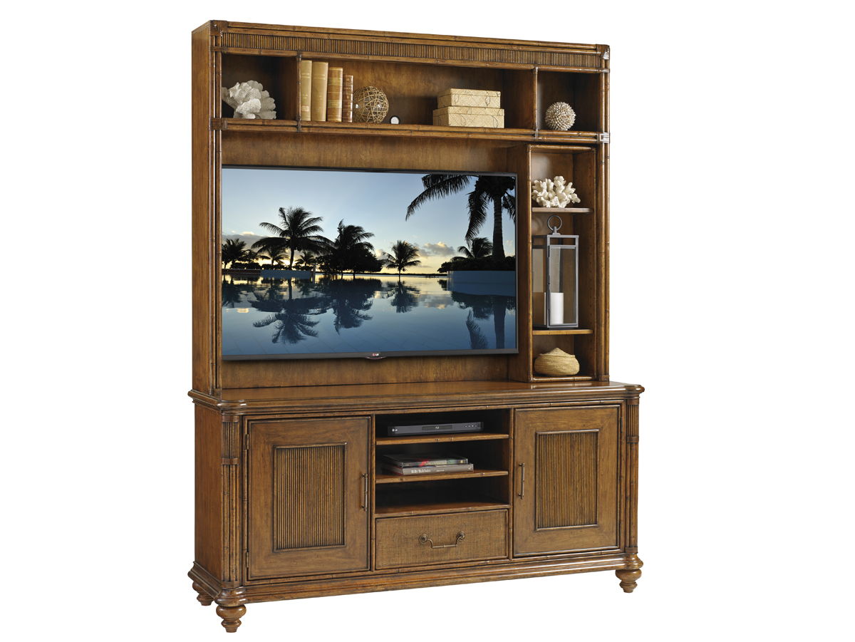 Bali Hai - Pelican Cay Media Console - Dark Brown