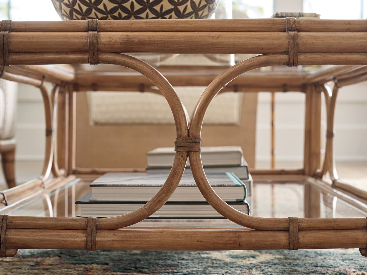 Key Biscayne - Deering Bay Rectangular Cocktail Table - Light Brown