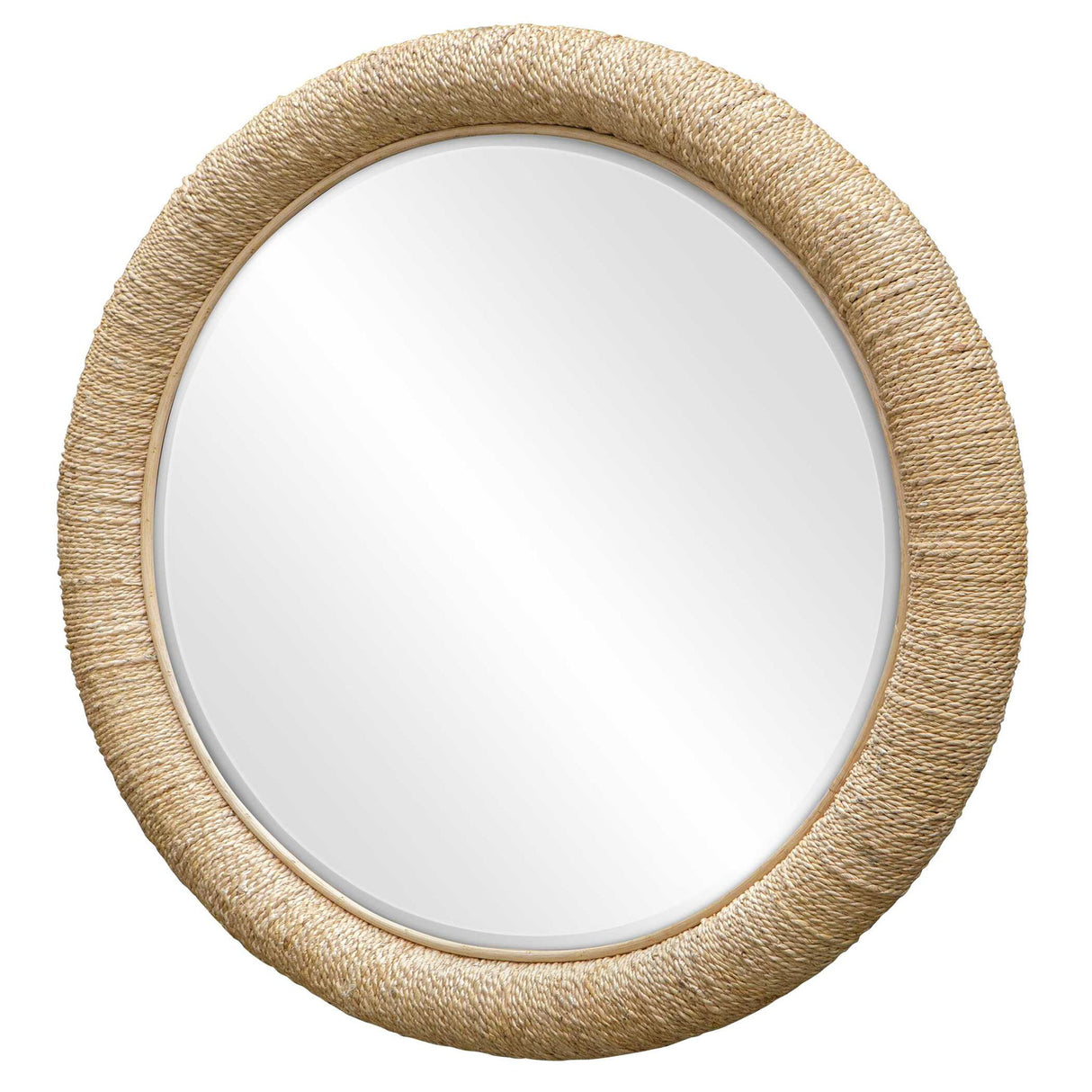 Mariner - Round Mirror - Light Brown