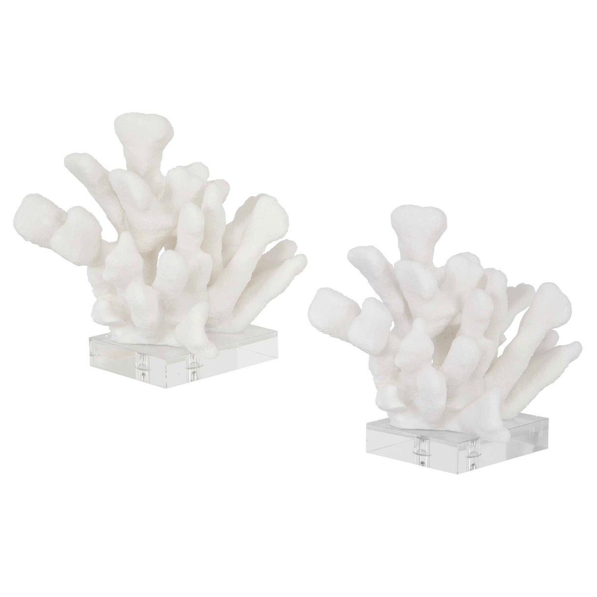 Charbel - Bookends, Set Of 2 - White