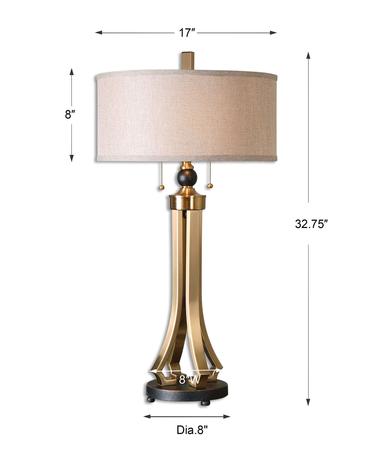 Selvino - Table Lamp - Brushed Brass