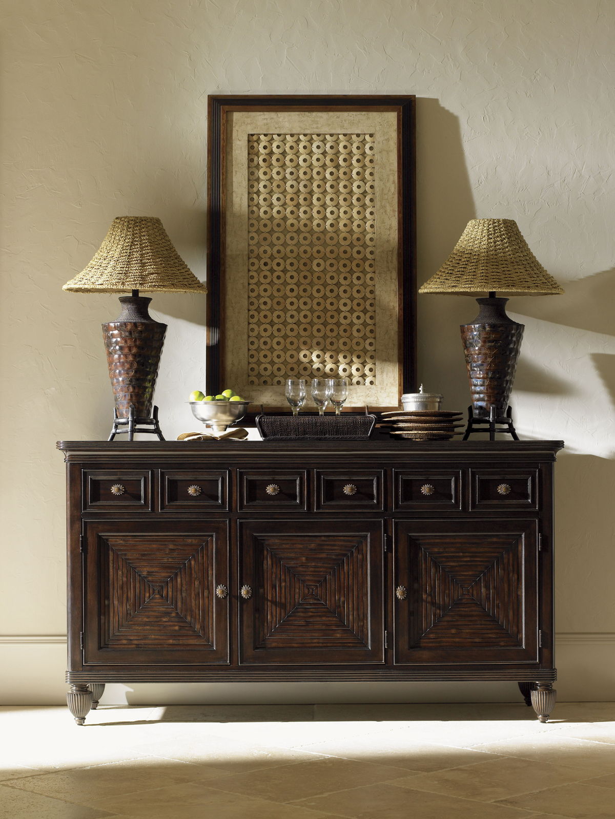 Royal Kahala - Palm Shores Buffet - Dark Brown