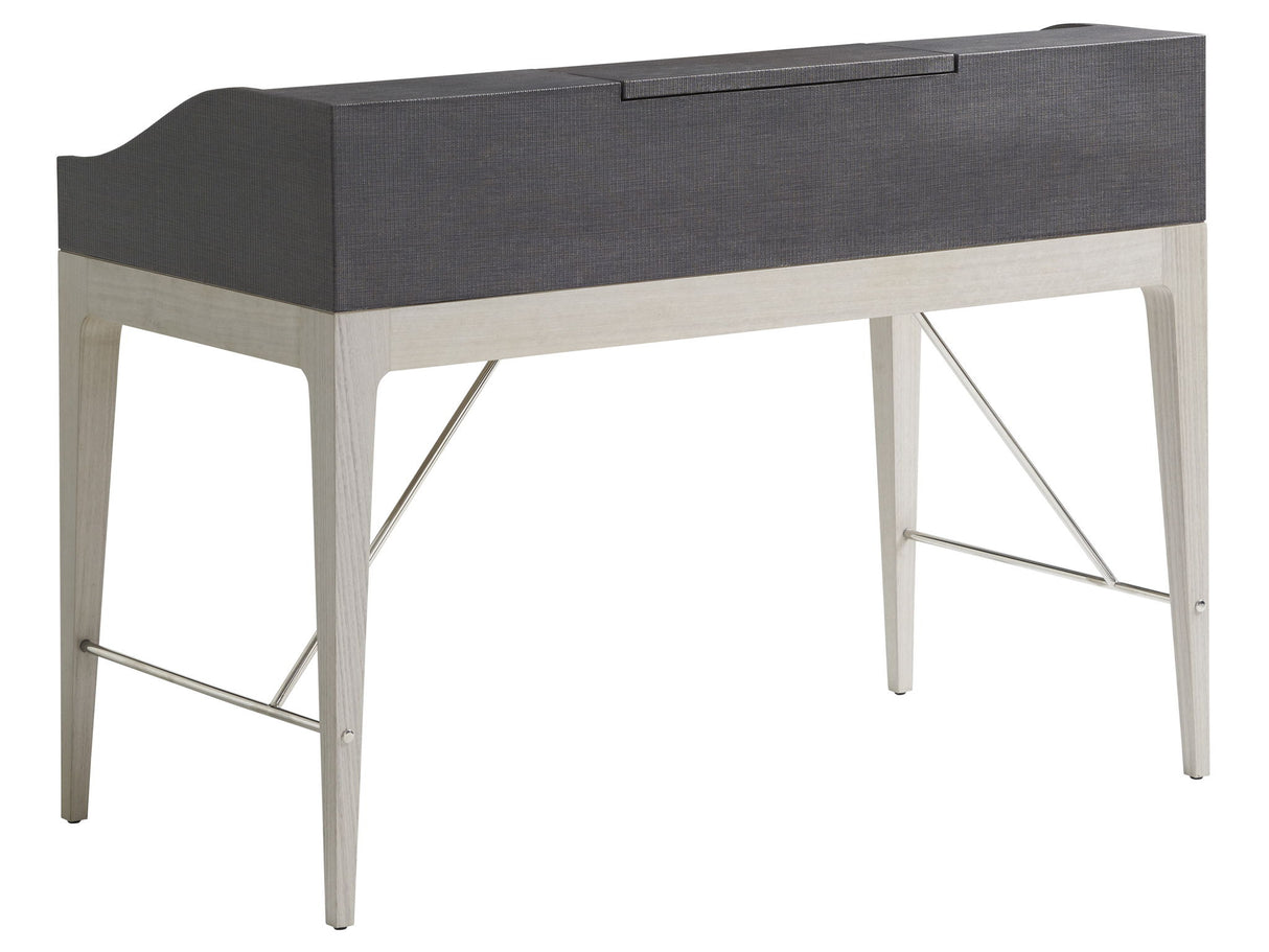 Studio Designs - Anthology Linen Writing Desk - Dark Gray / White
