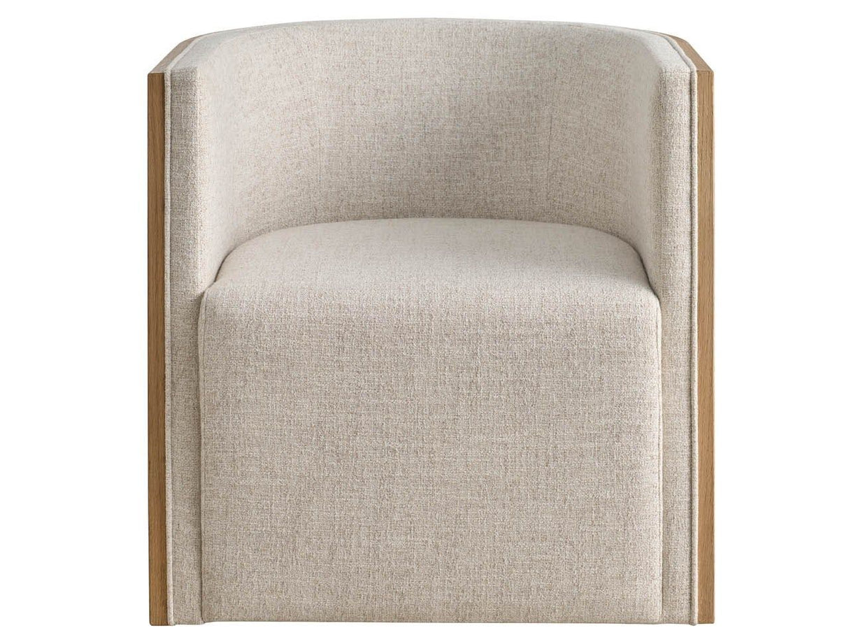 Avaline - Tanner Swivel Chair - Beige / Light Brown