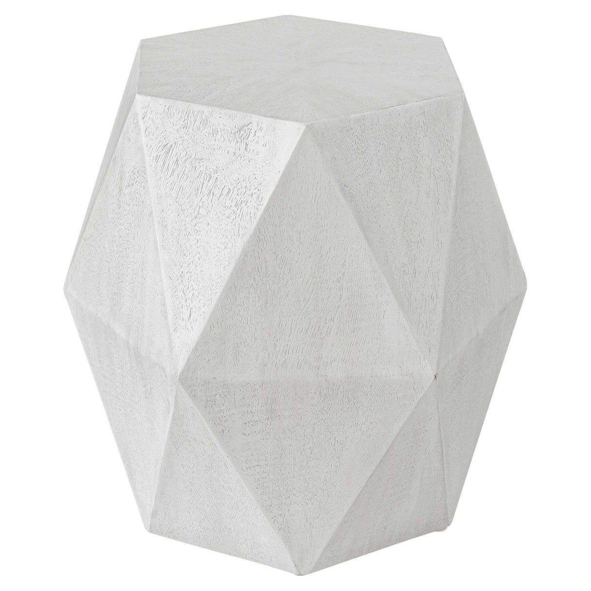 Volker - White Geometric Accent Table