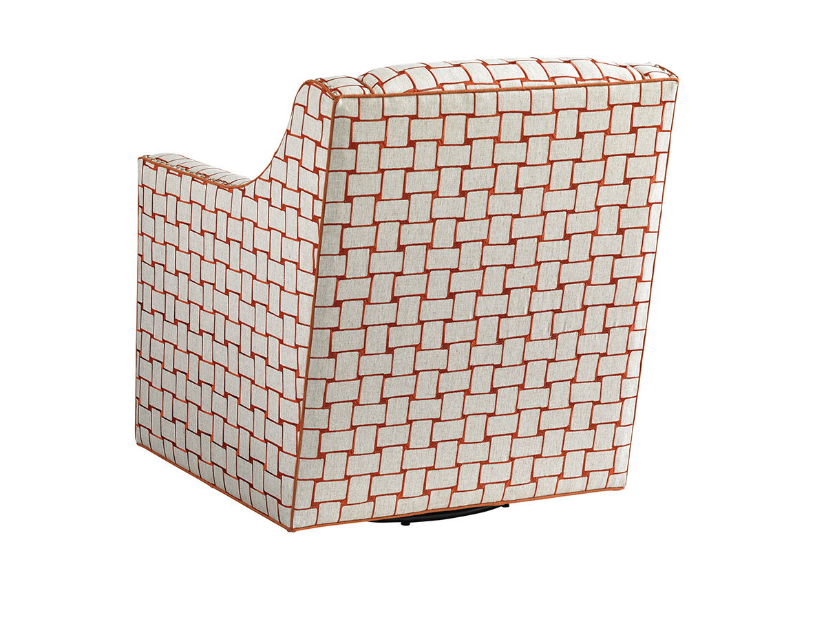 Lexington Upholstery - Barrier Swivel Chair - Dark Gray